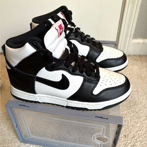 Nike Black and White High-Top Sneakers
